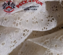 Load image into Gallery viewer, Vintage 1970s peck&peck floral eyelit dress M Rare