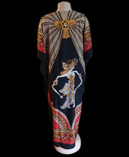 Load image into Gallery viewer, Mudcloth Afrocentric Kaftan: Bright Color Poly Blend, Fits up to 3XL