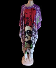 Load image into Gallery viewer, Mudcloth Afrocentric Kaftan with Matching Earrings & Headwrap - Up to 3XL