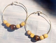 Load image into Gallery viewer, Handmade light boho hoop dangle Clip On Earrings