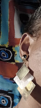 Load image into Gallery viewer, Handmade Modern Marbled Acrylic Clip On Earrings