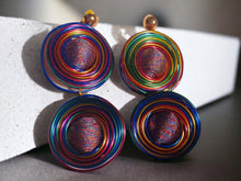 Load image into Gallery viewer, Handmade Abstract Wire Dangle Earrings pierced ears