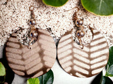Load image into Gallery viewer, Handpainted Mudcloth Design Wooden Earrings