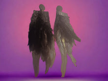 Load image into Gallery viewer, Handmade Feather Clip On Dangle Earrings Long Style 6 inch