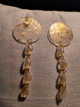 Load image into Gallery viewer, Handmade Avant garde clear Acrylic cowrie Earrings Clip On 5 inch