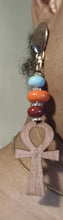 Load image into Gallery viewer, Handmade Ankh Necklace and Earrings Set pierced ears