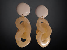 Load image into Gallery viewer, Extra large Handmade Chunky Acrylic Chain Earrings Clip On