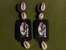 Load image into Gallery viewer, Handmade Fela Kuti Afro Beat Earrings pierced ears