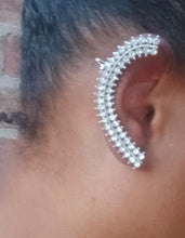 Load image into Gallery viewer, Madame's rhinestone ear climber (pierced ears) sold as a single piece