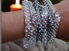 Load image into Gallery viewer, Set of 6 chunky vintage acrylic bangles