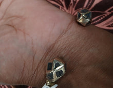 Load image into Gallery viewer, Mens Vintage African Carved brass Tuareg Tribe Brass Bracelet. #1735dc