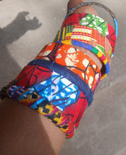 Load image into Gallery viewer, Vintage Chunky Mixed media Ankara Bangle Set of 8
