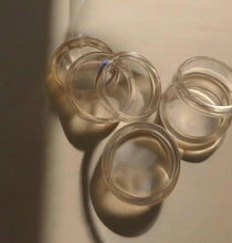 Load image into Gallery viewer, Chunky Vintage Clear Acrylic Bangle Set (6 Bracelets), 3 Inch Opening