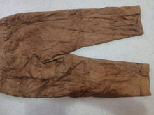 Load image into Gallery viewer, Men's Vintage 1990s Patchwork Genuine leather Suede Brown Casual Pants L-xl