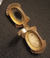 Load image into Gallery viewer, Victorian 10K Solid Rose Gold Decorated With Black Onyx and Carnelian Agate Pocket Watch Fob, Locket, Pendant. total weight 12 Grams