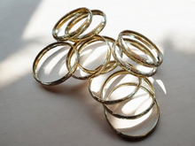 Load image into Gallery viewer, Set of 10 gold metal boho bangles