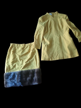 Load image into Gallery viewer, Vintage 1960s Travilla Mink and wool crepe suit Vintage size 16