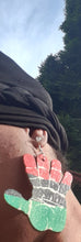 Load image into Gallery viewer, Red Black and Green "Five On The Black Hand Side" Earrings