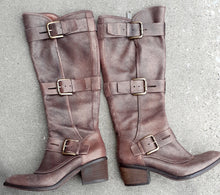 Load image into Gallery viewer, Rare Donald J. Pliner "Dax" Leather Harness Boots