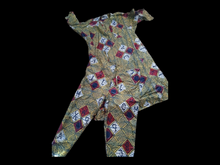 Load image into Gallery viewer, Mens Vintage Handmade African Thobe 2 piece set free size L-XL
