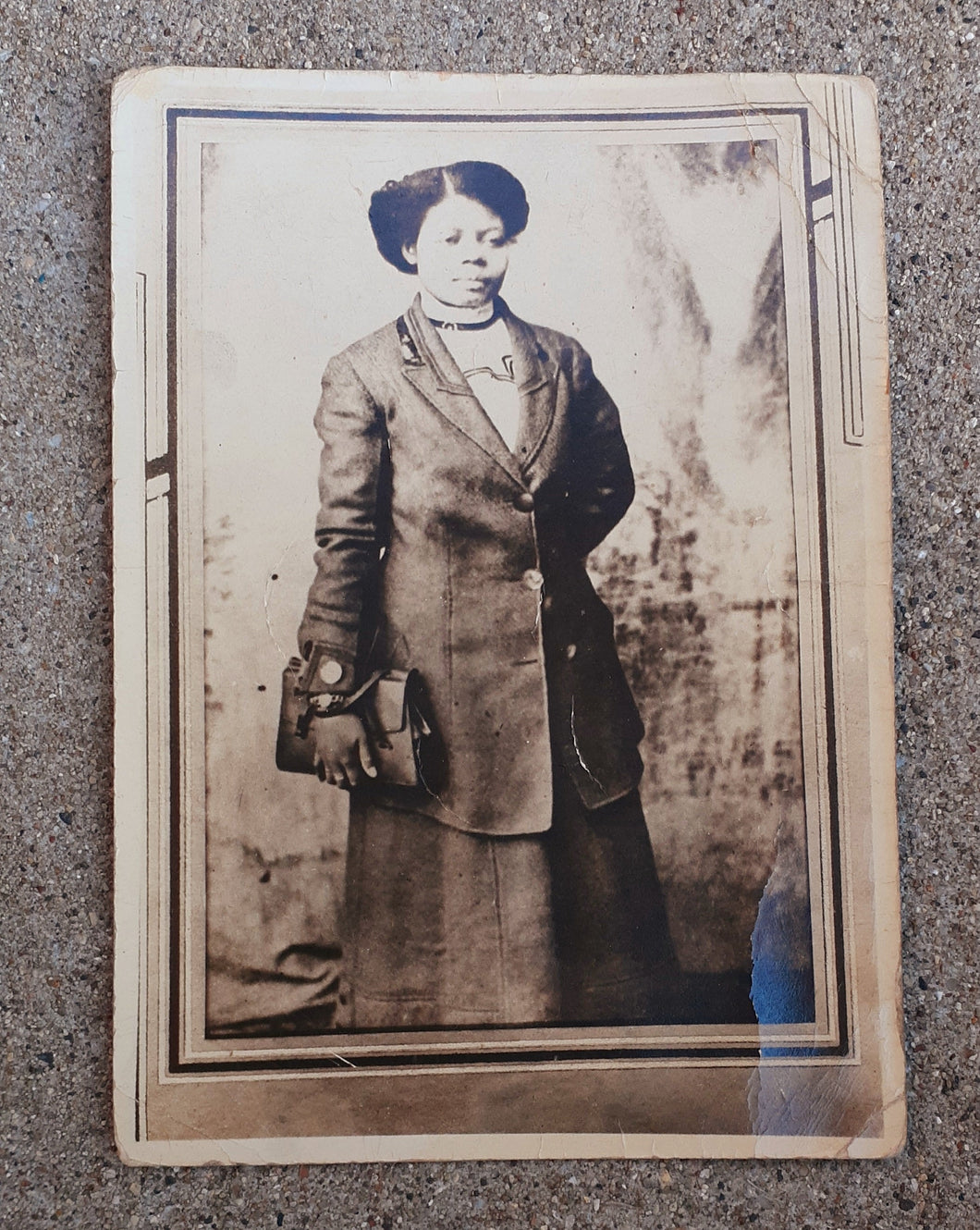 1920s Era Black American Distinguished Black Womens Cabinet Photo Card Kargo Fresh