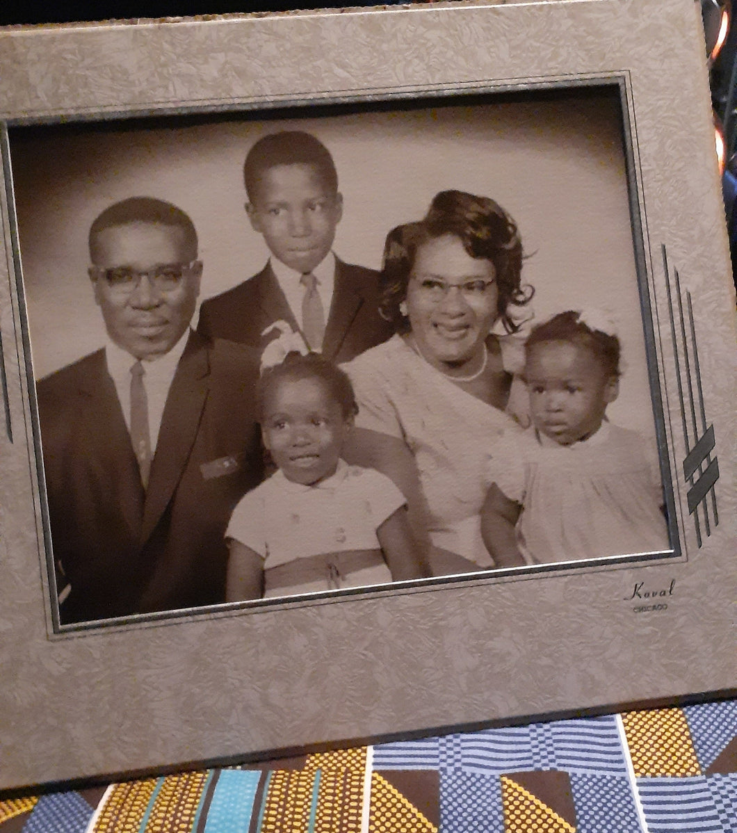 1950s  Black American Family Cabinet Photo Kargo Fresh