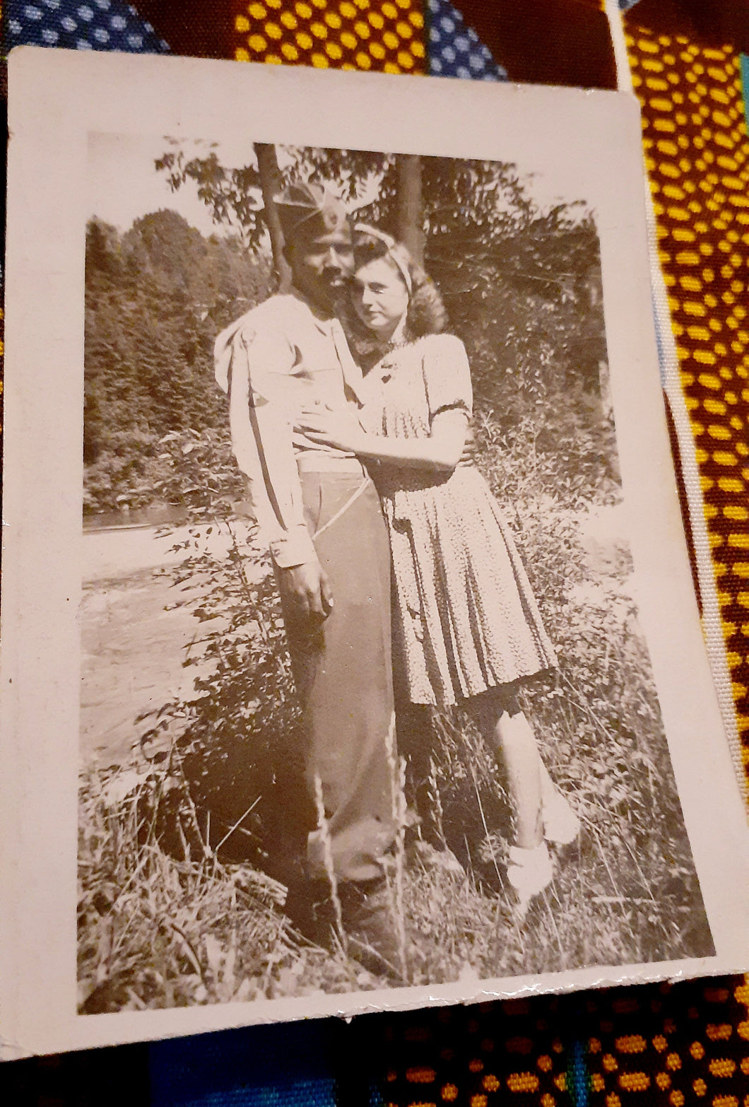 1950s  Black American Mixed Couple Cabinet Photo Kargo Fresh