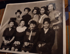 1950s  Black American Teenage Girl Crew Cabinet Photo Kargo Fresh