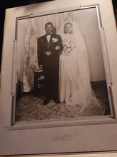 Load image into Gallery viewer, 1950s  Black American Wedding Cabinet Photo Kargo Fresh
