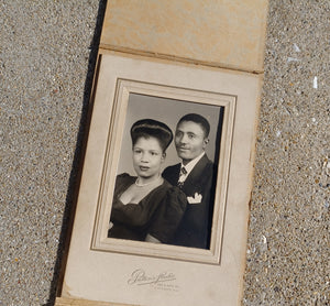 1950s  Black American Young Couple  Cabinet Photo Kargo Fresh