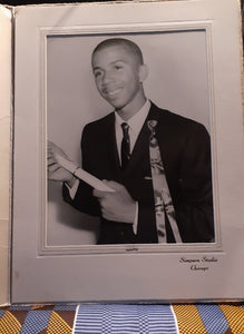 1950s  Black American Young Graduating Gentlemen Cabinet Photo Kargo Fresh