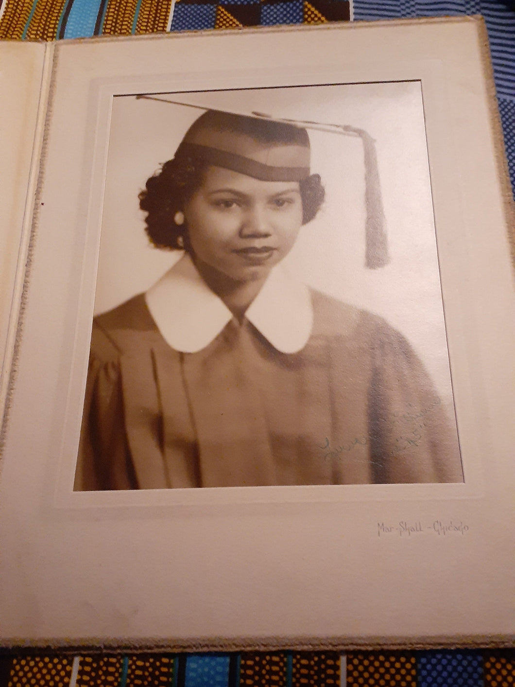 1950s  Black American Young Graduating Misses Cabinet Photo Kargo Fresh