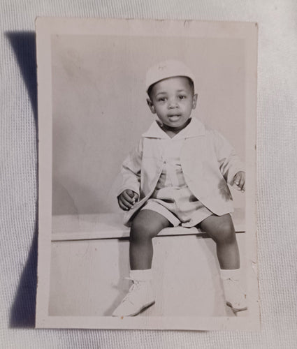 1950s  Black American Young boy Cabinet Photo Kargo Fresh