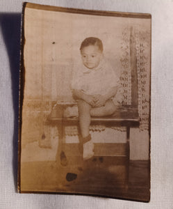 1950s  Black American Young boy Cabinet Photo Kargo Fresh