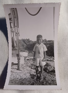 1950s  Black American Young boy Cabinet Photo Kargo Fresh