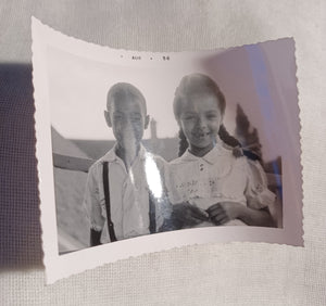 1950s  Black American Young brother and sister Cabinet Photo Kargo Fresh