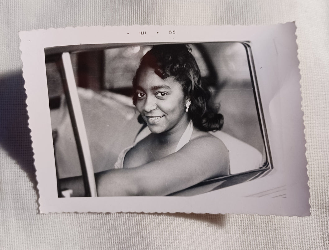 1950s  Black American Young lady Cabinet Photo Kargo Fresh