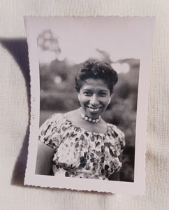 1950s  Black American Young lady Cabinet Photo Kargo Fresh