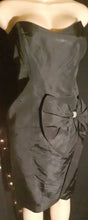 Load image into Gallery viewer, 1950s Era Hand Sewn Reclaimed Taffeta Cocktail Dress Kargo Fresh
