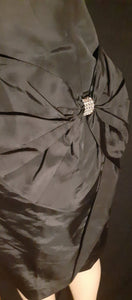 1950s Era Hand Sewn Reclaimed Taffeta Cocktail Dress Kargo Fresh