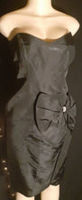 Load image into Gallery viewer, 1950s Era Hand Sewn Reclaimed Taffeta Cocktail Dress Kargo Fresh
