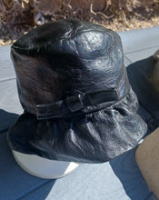 Load image into Gallery viewer, 1950s era Roberta Bernay leather bucket hat Kargo Fresh
