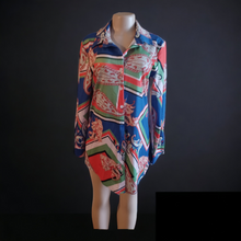 Load image into Gallery viewer, 1970s style paisley shirt dress M/L Kargo Fresh
