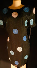 Load image into Gallery viewer, 1980s Sequin and Silk Cocktail Dress Size Size 14 Kargo Fresh
