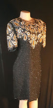 Load image into Gallery viewer, 1980s Sequin and Silk Cocktail Dress Size Size Medium Kargo Fresh
