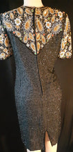 Load image into Gallery viewer, 1980s Sequin and Silk Cocktail Dress Size Size Medium Kargo Fresh
