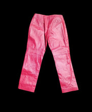 Load image into Gallery viewer, 1990s red leather pants 14 Kargo Fresh
