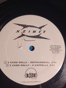 Xzibit 3 card Molly promo 12" 1998