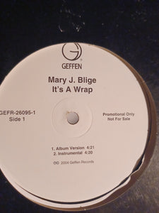 Mary J Blige It's A wrap 12" Promo vinyl