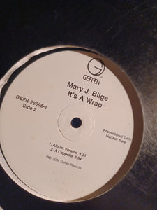 Mary J Blige It's A wrap 12" Promo vinyl